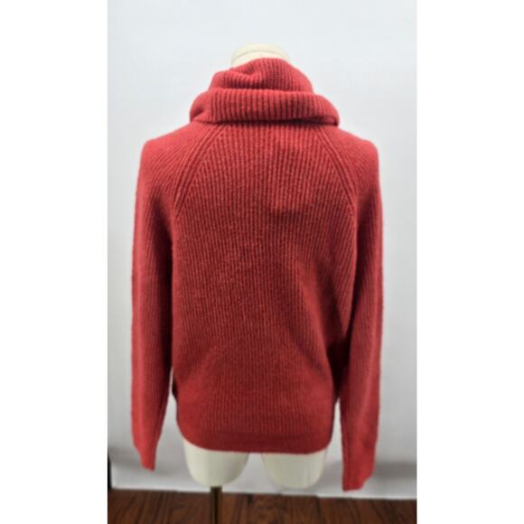 BP Nordstrom 
Coral Red/Coral Long Line Turtleneck Sweater - Picture 3 of 6
